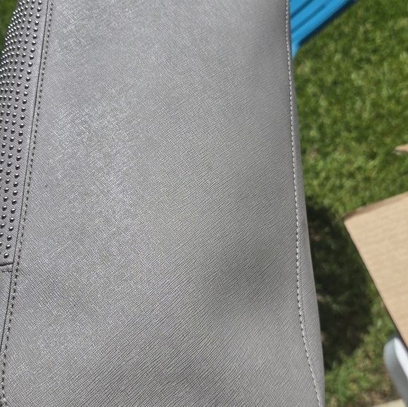 $298 Michael Kors Signature Jetset Center Tote HandBag Women Leather Gray Rare - Picture 13 of 16